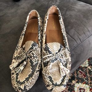 Coach snakeskin loafers